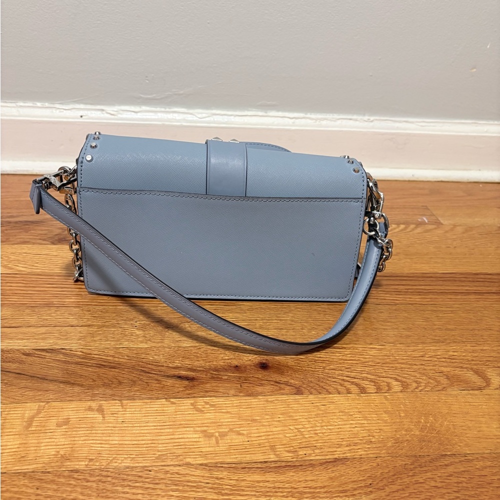 Michael Kors Blue Studded Crossbody Bag - Picture 6 of 9
